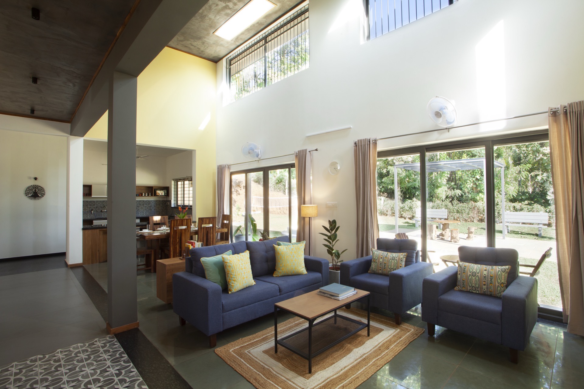 Double-height living room